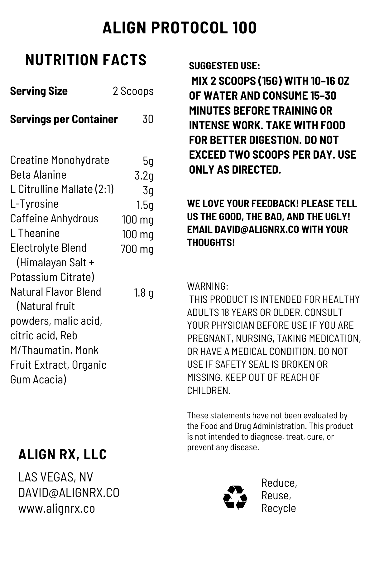 Align Protocol 100 - Mental Clarity + Calm Focus