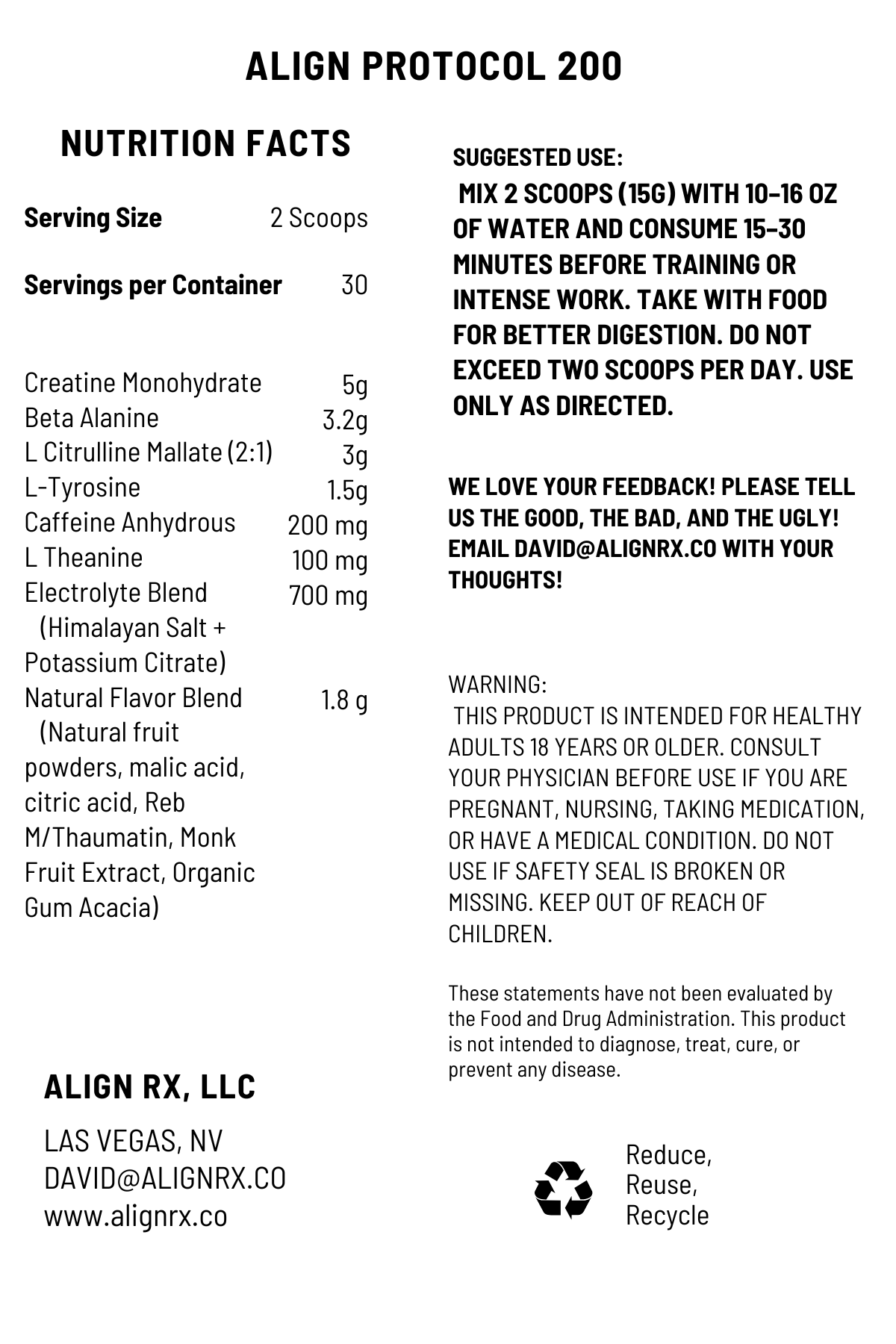 Align Protocol 200 - Energy + Execution